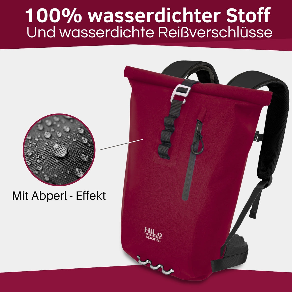 Wasserdichter Rolltop Rucksack "Urban 25" - V2.0