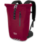 Roll Top Rucksack in Weinrot